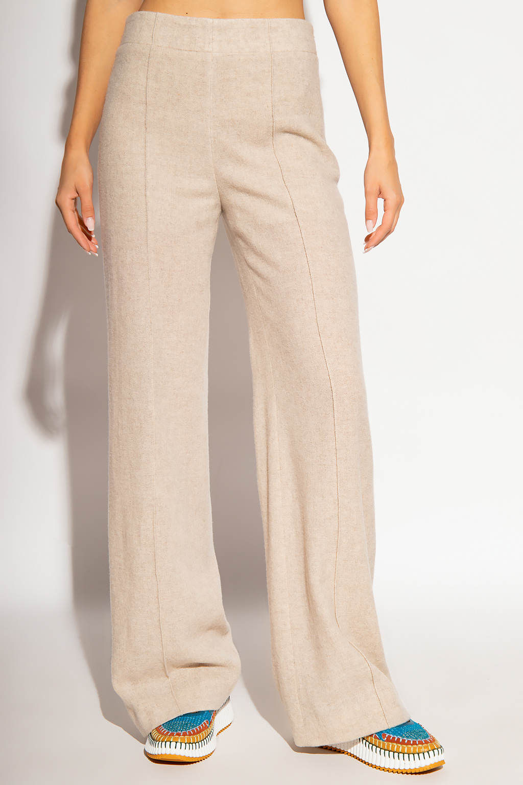 Womens Mango Floral Print Leggings - Wool trousers Tnf Chloé
